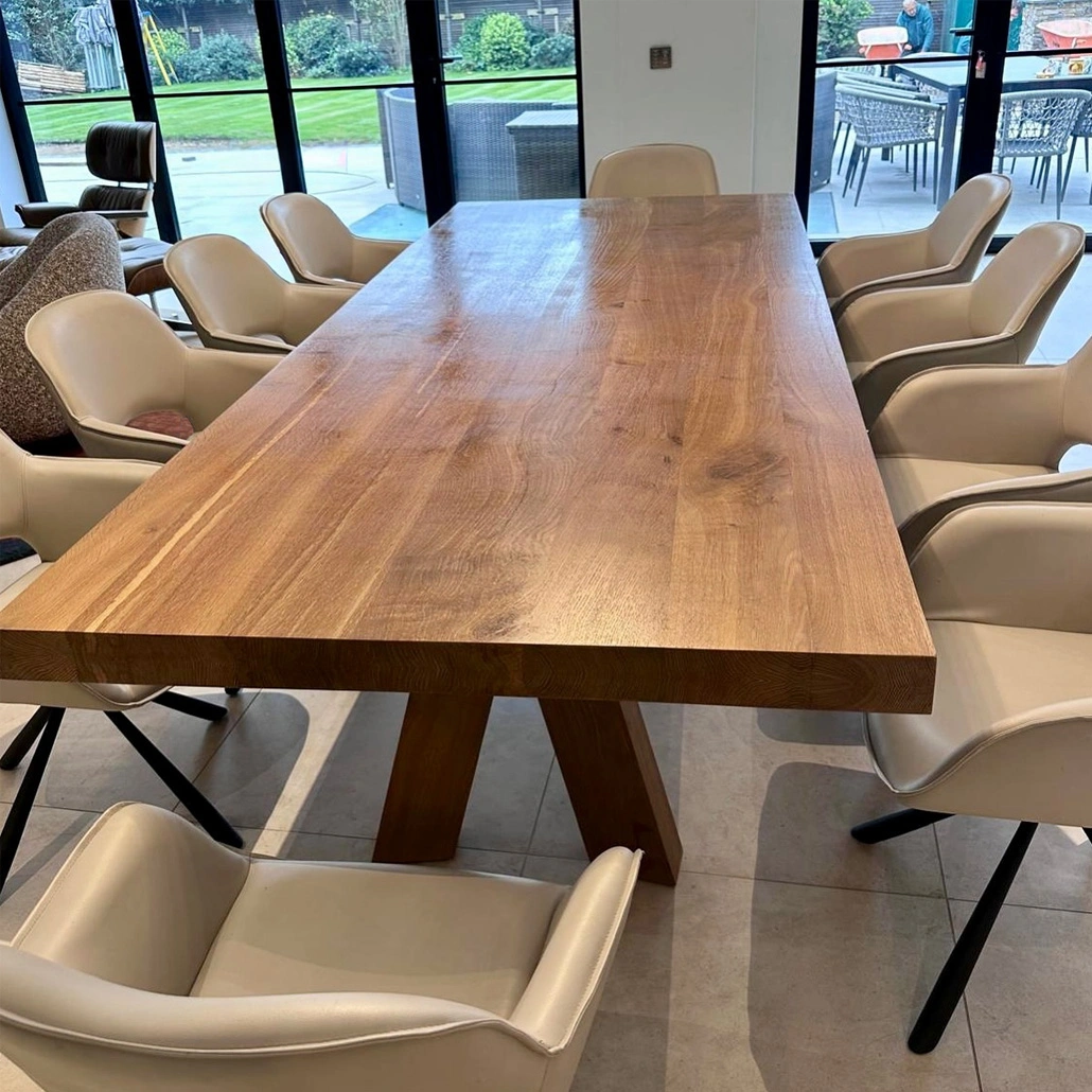 Solid oak, restored to a natural silk matt finish, Surrey