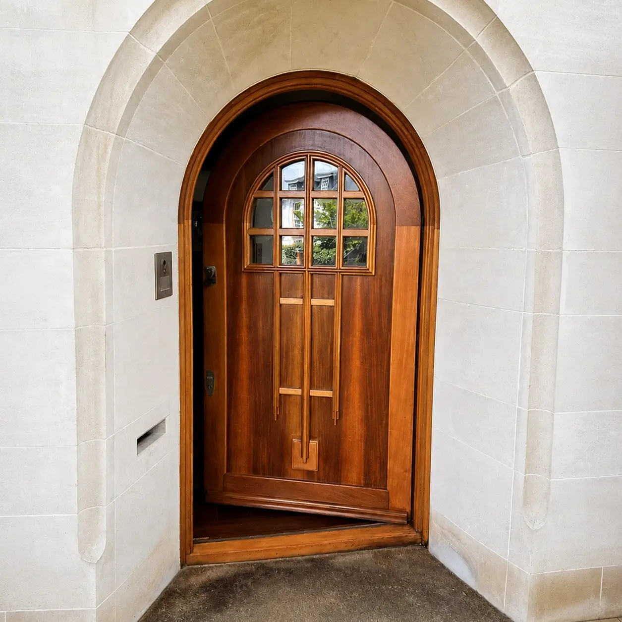 Existing finish removed and re-polished in UV protected clear silk matt acrylic finish, Wimbledon, London